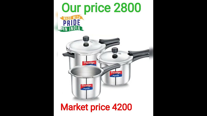 prestige popular stainless steel combination pack 5L, 3L, 2L, Induction Bottom pressure  cooker