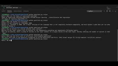 CS50 AI Project 6b - Questions