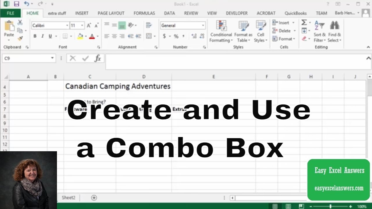 combobox คือ  New Update  Create and Use a Combo Box in Excel