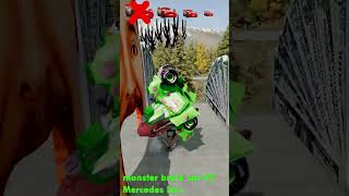 Ooo poti poti aaa Big & Small Mercedes benz Car Crash Test BeamNG Drive #shorts # #beamngdrive
