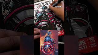 Redrawing this INFAMOUS CAPTAIN AMERICA ART with the THUNDERBOLTS???