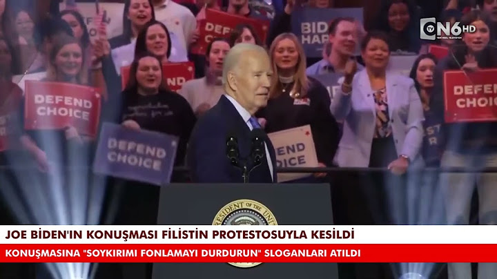 Joe Biden'ın konuşması Filistin protestosuyla kesildi