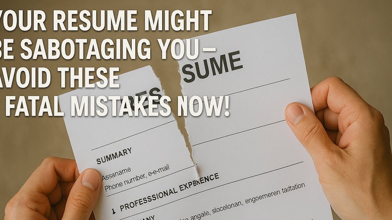 Your resume might be sabotaging you avoid these 7 fatal mistakes now