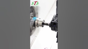 STS servo turret CNC Lathe easily handle stainless steels materials SUS 304. #cnclathe #cncmachine