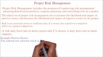 78. PMP Tutorial | Project Risk Management overview | Processes of project risk management