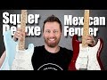 SQUIER DELUXE or MEXICAN FENDER?? - Stratocaster Tone Comparison!