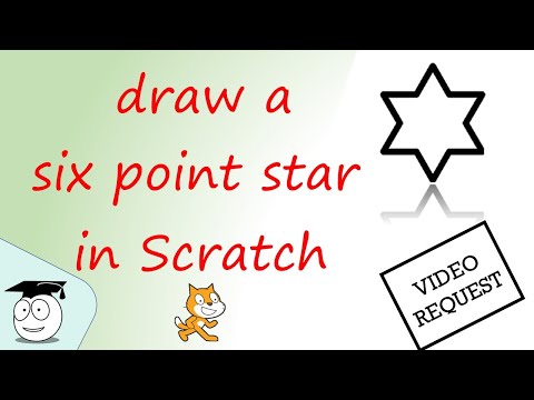 Draw a six point Star in Scratch