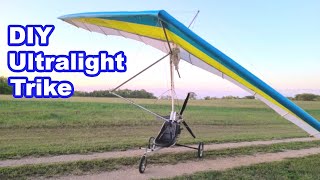 Homemade Ultralight Trike Walkaround - Cheap DIY Ultralight Aircraft - Close Look