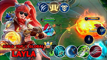 LAYLA META SUPER ATTACK SPEED BUILD!! 500% SPEED HACK!?😱( MUST TRY! ) LAYLA BEST BUILD 2025‼️