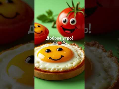 Доброе утро! #открытка #красота #арт #cute #завтрак #вкусно #нейросеть