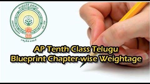 IQP// AP Tenth Class 2023: 2nd Language Telugu Blueprint; Check Chapter-wise Weightage