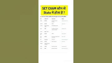 Set Exam Notification 2025 | Set Exam Conducting State #ugcnet #setexam