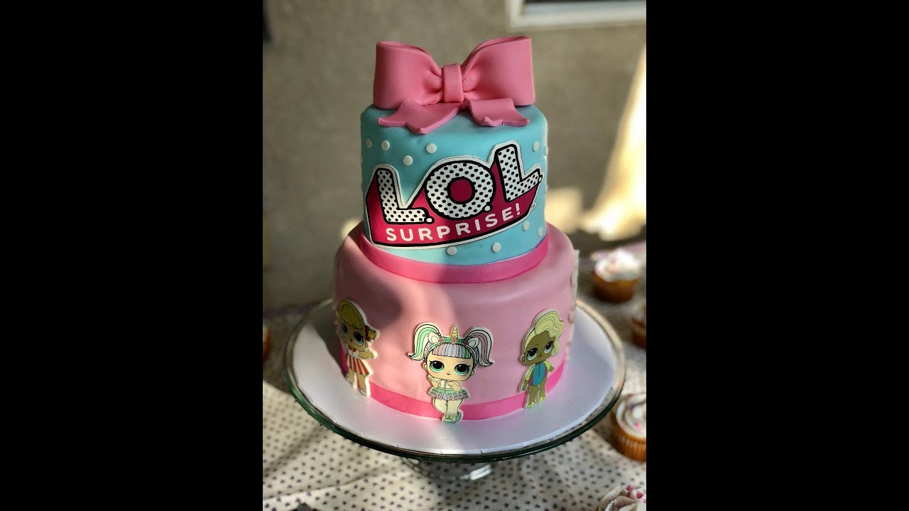 LOL Surprise Doll Cake - YouTube