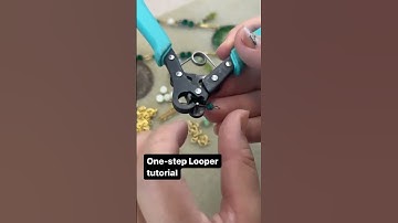 One-step looper tutorial #charmnecklace #diy #beading #beadedjewelry