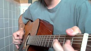 Video thumbnail of "Acoustic Blues Guitar Lesson Pt 1 "Come Back Baby""