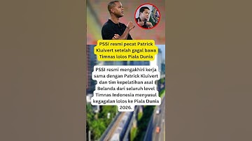 pssi pecat patrick kluivert #breakingnews #beritahariini