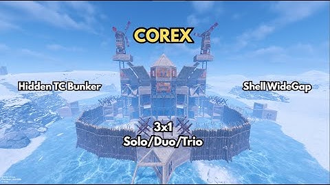 COREX – 3x1 TC Bunker Base (Solo/Duo/Trio) | Shell + Widegap | Rust Base Design 2025 🔥