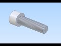How to Add a Modelled Thread to the Socket Cap Screw