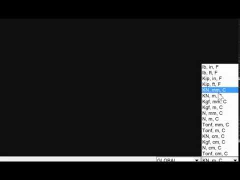 Video (Sap2000 cơ bản) Bài 1: Chọn đơn vị - YouTube
