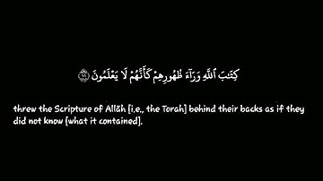 سورة البقرة|الآيات {99-102} |القارئ أحمد العجمي | قرآن خلفية سوداء | كروما