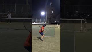 クロスからストレートへのパッシングショットのコツ教えます!#ソフトテニス