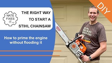 How to start a Stihl Chainsaw the right way - no more flooded engine