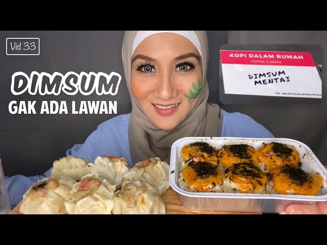 ASMR MUKBANG DIMSUM MENTAI DAN AYAM || MUKBANG HIJAB || MUKBANG INDONESIA class=