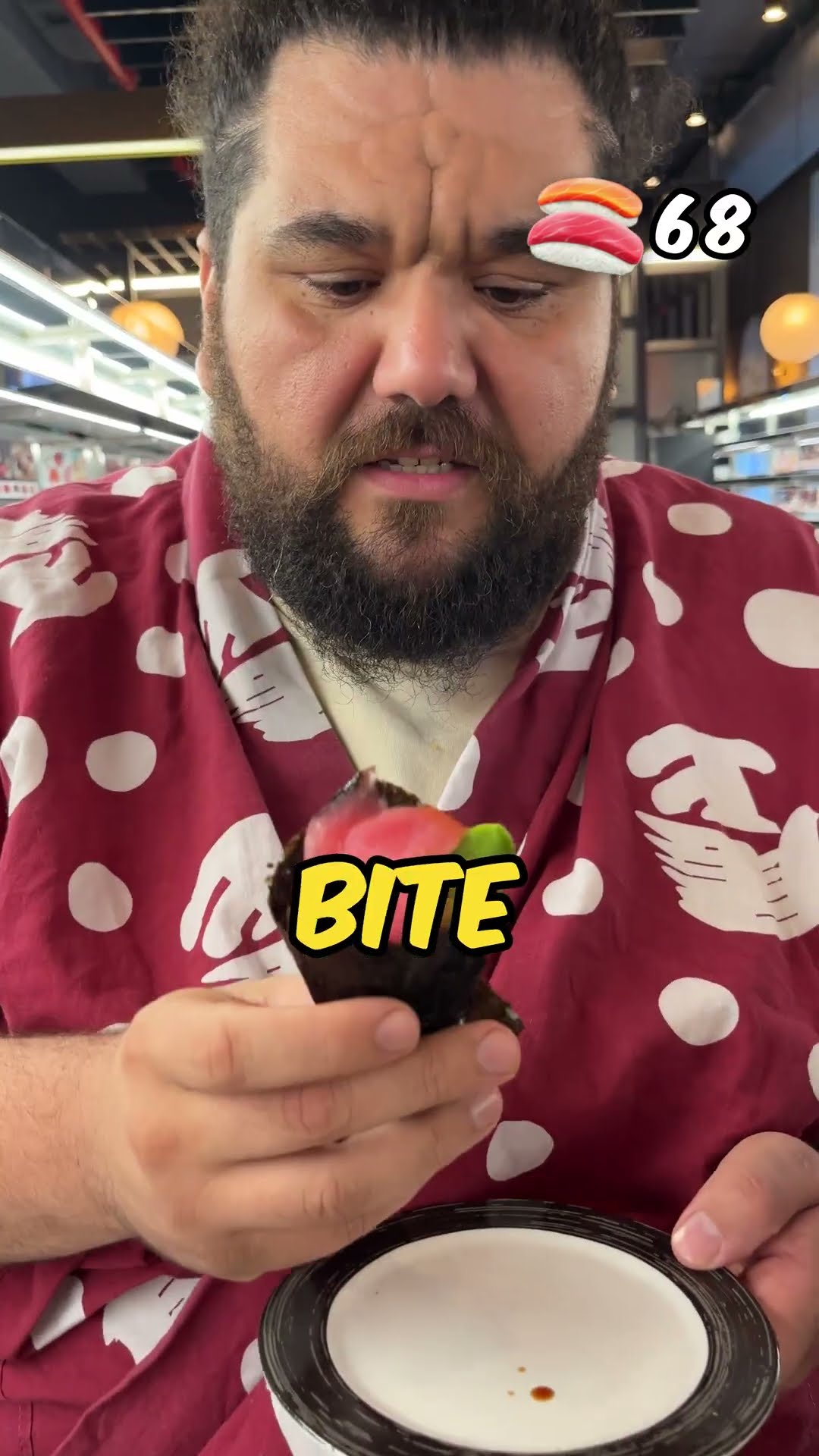 Sumo Wrestler vs Unlimited Sushi