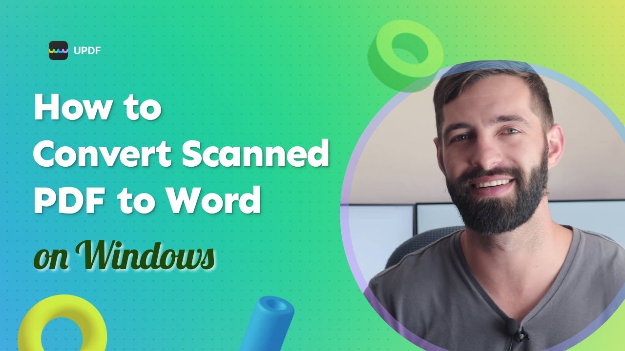 How to Convert Scanned PDF to Word on Windows | UPDF