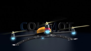 An autonomous swarm of flying robots