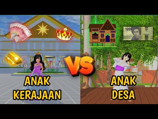 ANAK KERAJAAN VS ANAK DESA!! || SAKURA SCHOOL SIMULATOR INDONESIA class=