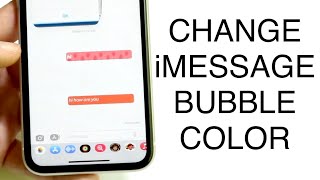 How To Change Message Color On iPhone! (Bubble Color) screenshot 4