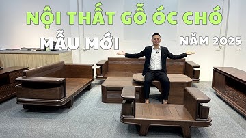 Nội Thất Gỗ Óc Chó Phòng Khách Hiện Đại | Bàn Ghế Sofa Gỗ Óc Chó Nhập Khẩu Bắc Mỹ Mẫu Mới Nhất 2025