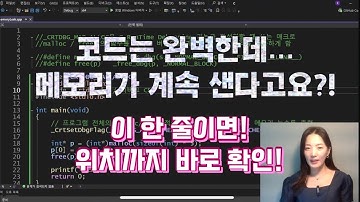 코드는 완벽한데… 메모리가 샌다고요? 실무에서 메모리 누수 이렇게 잡습니다! | CRT 디버깅 도구 | Visual Studio로 한 줄 코드로 위치까지 바로 확인!