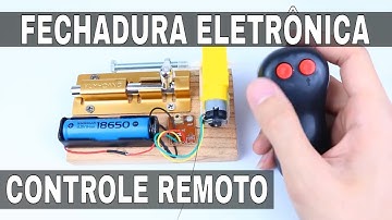 Como fazer uma FECHADURA eletrônica com CONTROLE REMOTO! (invenções simples e legais 61)