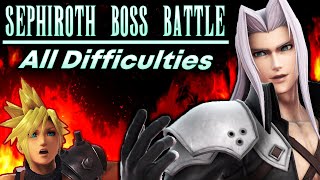 &quot;Sephiroth Challenge&quot; Boss Battle, All Difficulties | Super Smash Bros. Ultimate