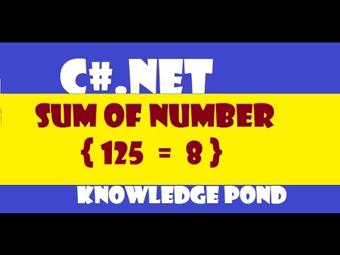 Sum of number - YouTube