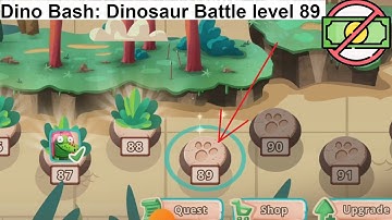 Dino Bash: Dinosaur Battle level 89 [without MONEY]
