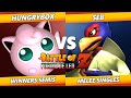 Battle of z   hungrybox jigglypuff vs seb falco smash melee tournament