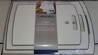 Costco Sale Item Review Henckels 3 Piece Cutting Board Set (Also Comes in  Red Yellow and Green Set) 