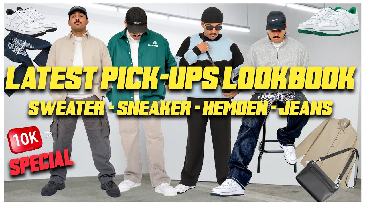 Monthly Pick-ups Lookbook | Sweater, Hemden, Jeans, Sneaker ...