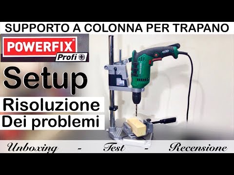 POWERFIX drill column review. lidl  Perfect setup and