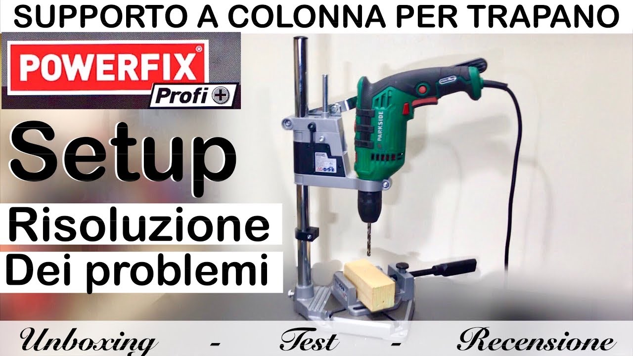 POWERFIX drill column review. lidl  Perfect setup and adjustment.  Parkside. 