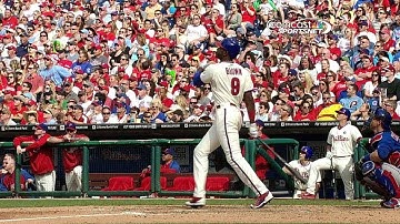 CHC@PHI: Brown pads the lead with three-run blast