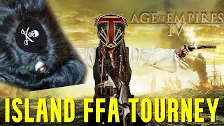 THE DREADED ISLAND FFA TOURNAMENT | Age of Empires 4