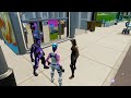 Pink Ghoul Trooper Meets Purple Skull Trooper and Renegade Raider in Party Royale