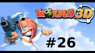 Let's Play Worms3D #26 Fallschirm fliegen Mission 18 screenshot 1