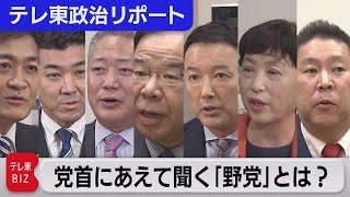 党首にあえて聞く「野党」とは？【テレ東政治リポート】（2022年3月26日）