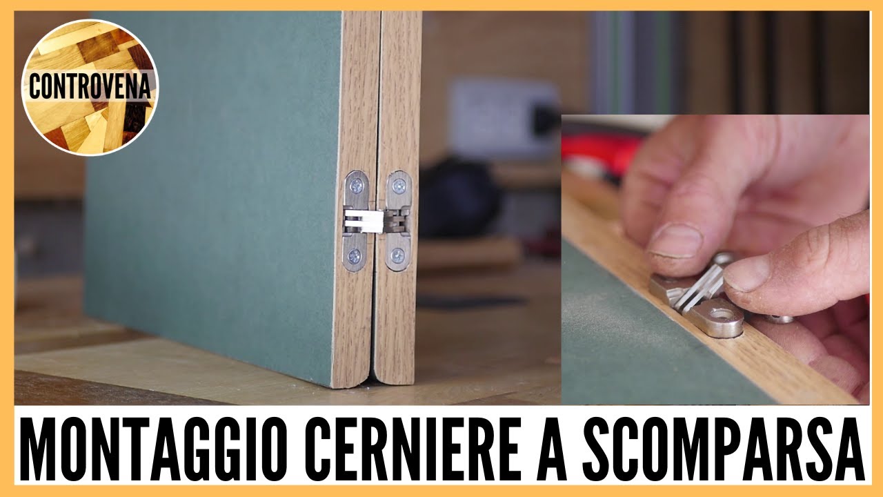 Come MONTARE CERNIERE a SCOMPARSA  Falegnameria, fai da te e lavorazione  del legno 