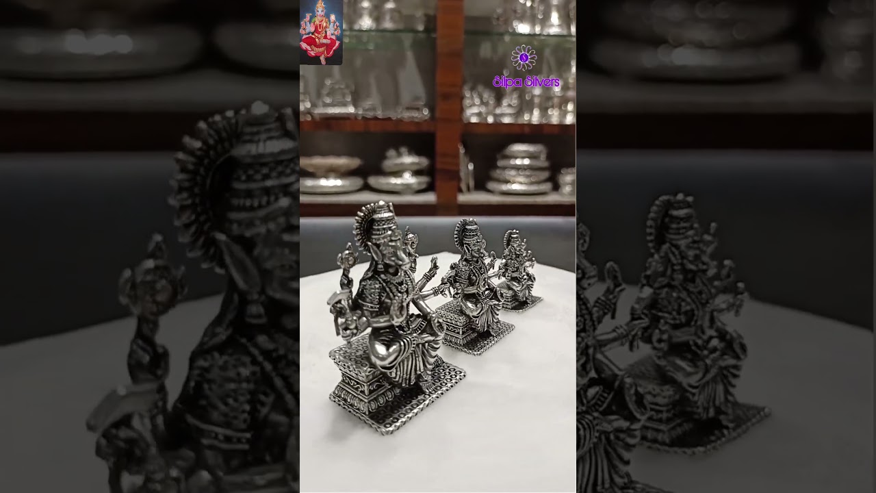 92.50% SPL Antique Silver Varahi Devi Idol.